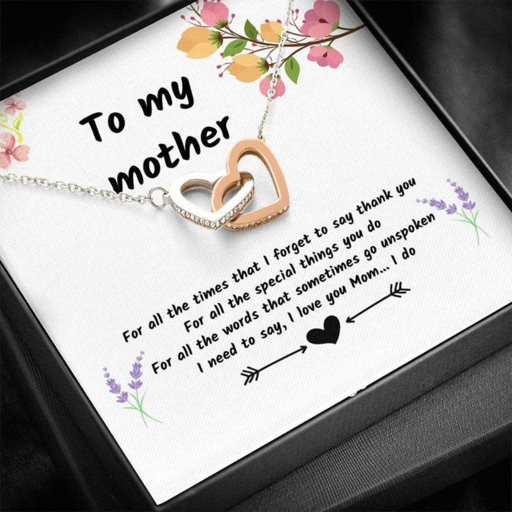Mom Necklace, Gift For Mom, Mom Gift From Daughter Necklace, Mother, Day Gifts For Mom, Mother Necklace - Thegiftio UK