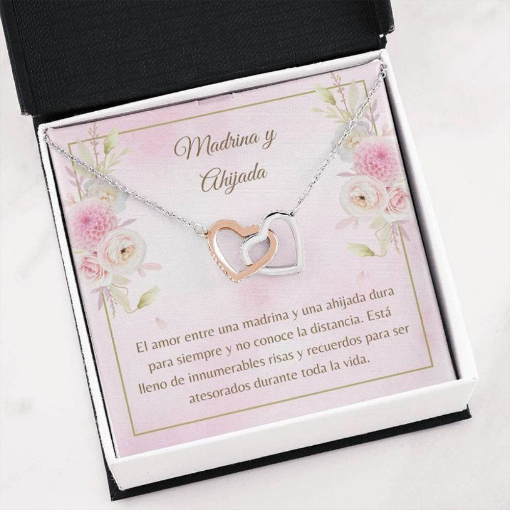 Godmother Necklace, Madrina Ahijada Collar , Spanish Godmother Gift , Sweet Goddaughter Keepsake , Madrina Necklace - Thegiftio UK