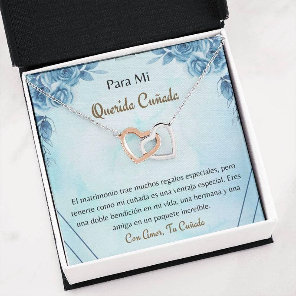 Mother-In-Law Necklace, Bonita Cunada Regalo , Spanish Mother In Law , Cunada Collar Carta , Latina Mother In Law Necklace - Thegiftio UK