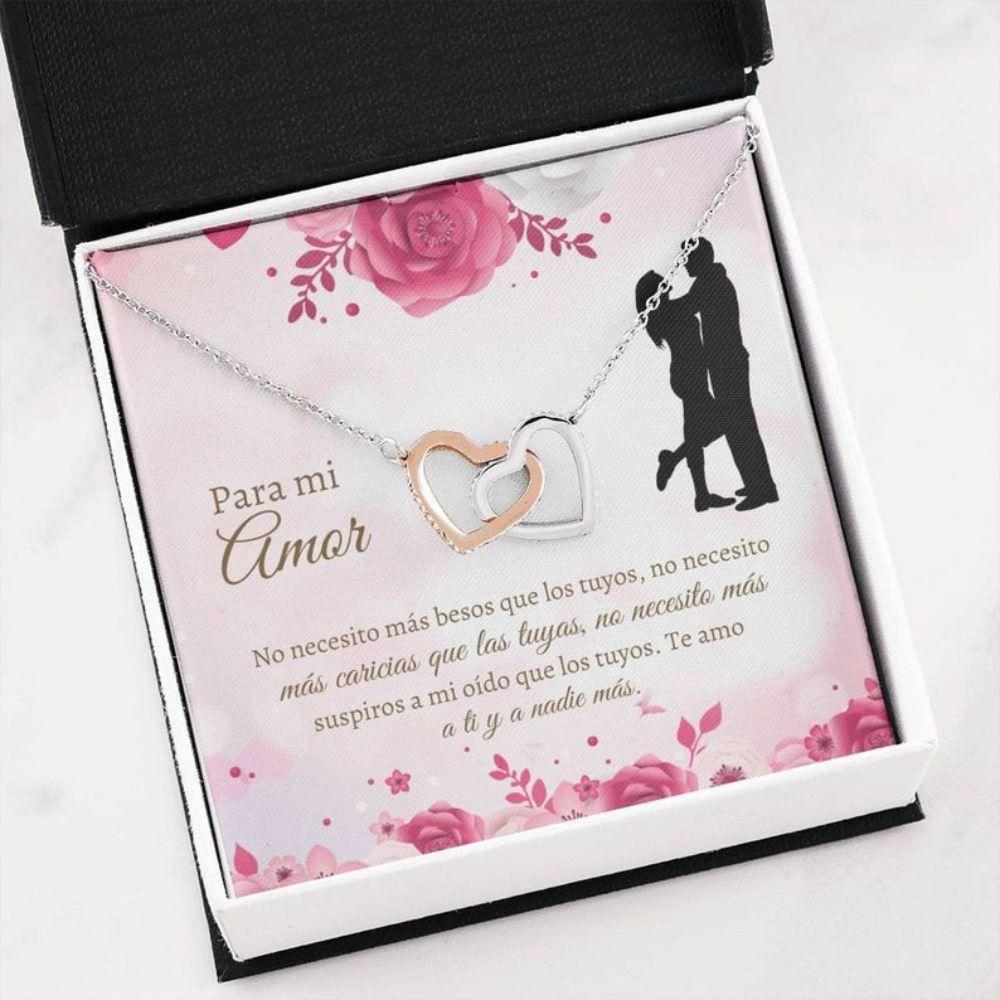 Girlfriend Necklace, Latina Girlfriend Gift , Novia Pendant , Spanish Words Wife Necklace , Novia Birthday Gift , Collar Para Novia - Thegiftio