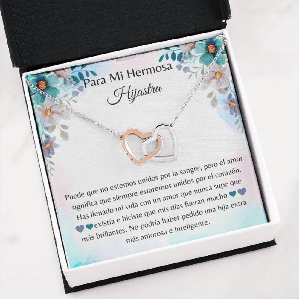 Stepdaughter Necklace, Hermosa Hijastra Regalo , Spanish Stepdaughter Gift , Hijastra Collar Navidad , Latina Bonus Daughter Necklace - Thegiftio UK