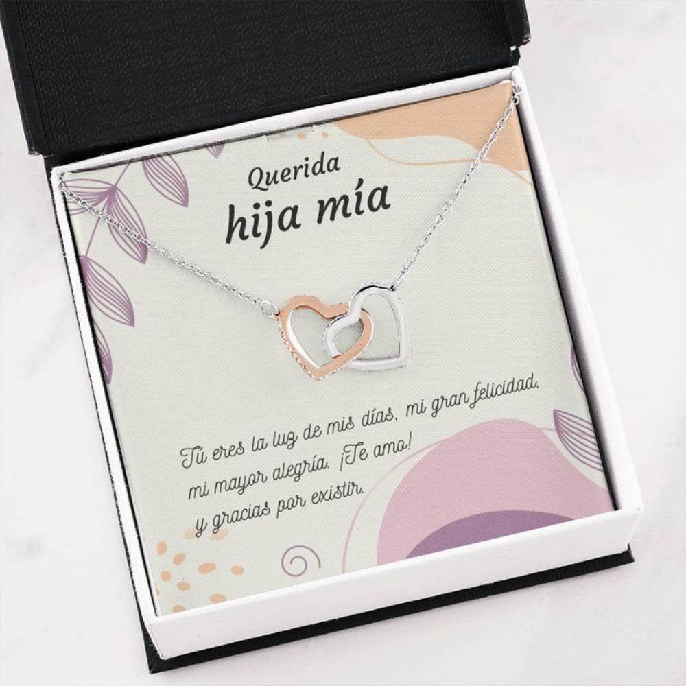 Daughter Necklace, Spanish Necklace Gift For Daughter , Regalo Joya Hija , Spanish Hija Love , Collar De Coraz\Ufffd - Thegiftio UK