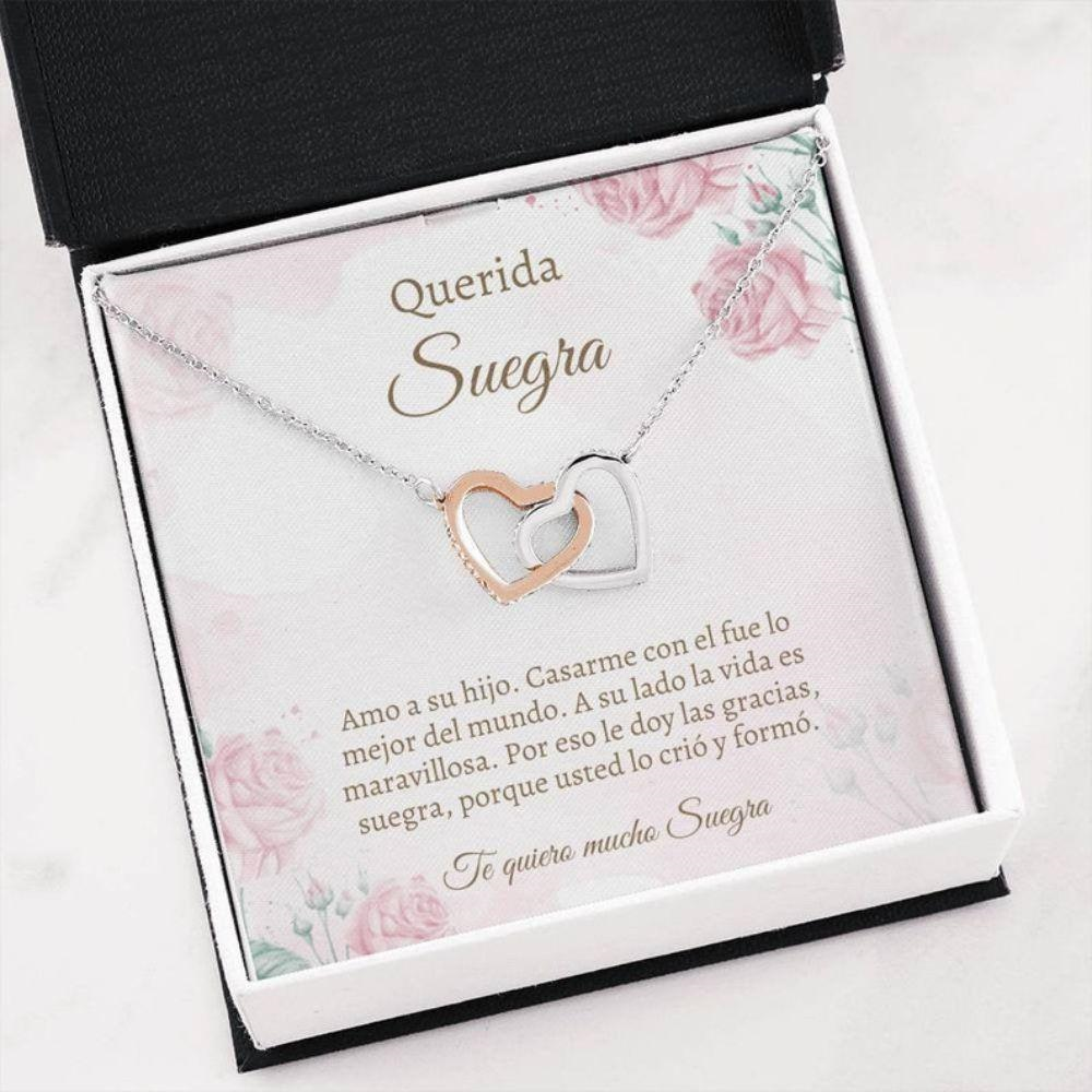 Mother-In-Law Necklace, Mother-In-Law Spanish Gift , Mejor Suegra Gift , Suegra Necklace , Latina Mom In Law , Joyas Para Suegra - Thegiftio UK