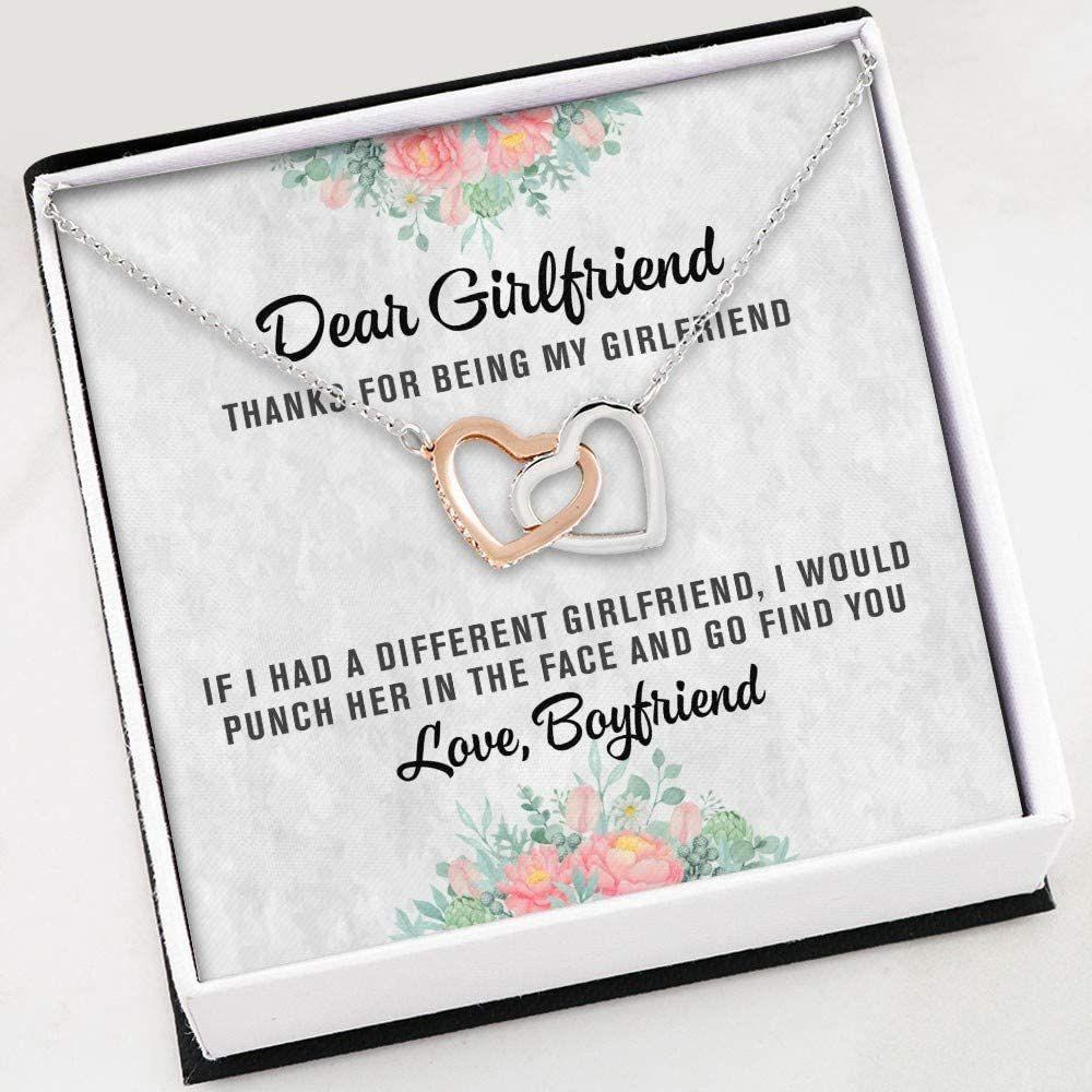 Friend Necklace , To My Best Girlfriend , Interlocking Hearts Necklace With Gift Box For Birthday Christmas - Thegiftio UK