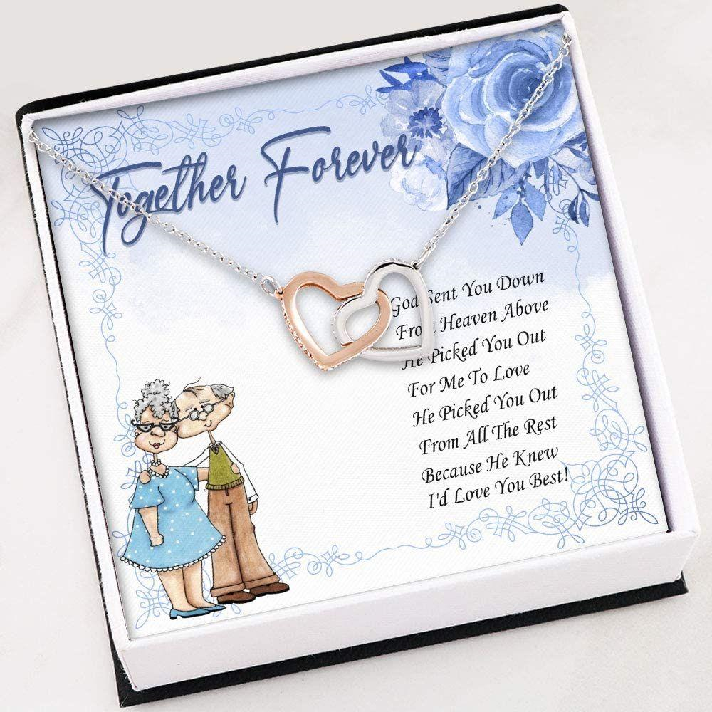 Wife Necklace, To My Love Necklace , Gift For Her , Interlocking Hearts Necklace With Gift Box For Birthday Christmas - Thegiftio UK