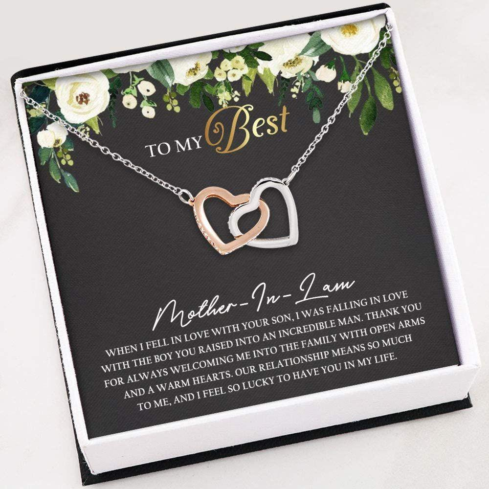 Mother-In-Law Necklace, To The Best Mother-In-Law Necklace , Necklace With Gift Box For Birthday Christmas - Thegiftio UK