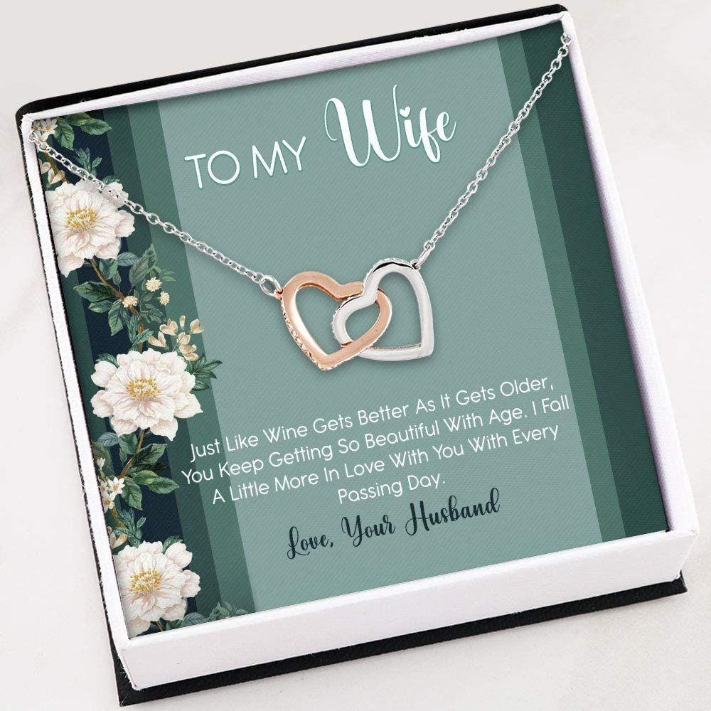 Wife Necklace , To My Wife Necklace Gift For Her Necklace With Gift Box For Birthday Christmas - Thegiftio UK