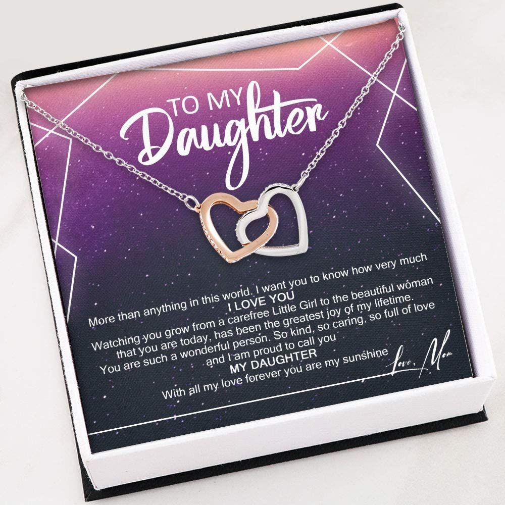 Daughter Necklace , To My Daughter Gift Necklace Necklace With Gift Box For Birthday Christmas - Thegiftio UK