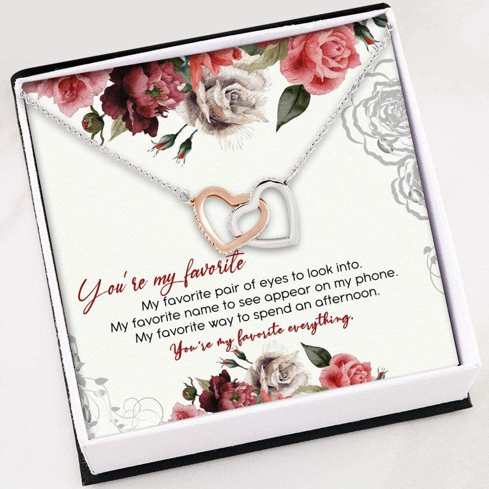 Wife Necklace, Valentines Day Necklace , You’Re My Favorite Necklace , Necklace With Gift Box For Birthday Christmas - Thegiftio UK