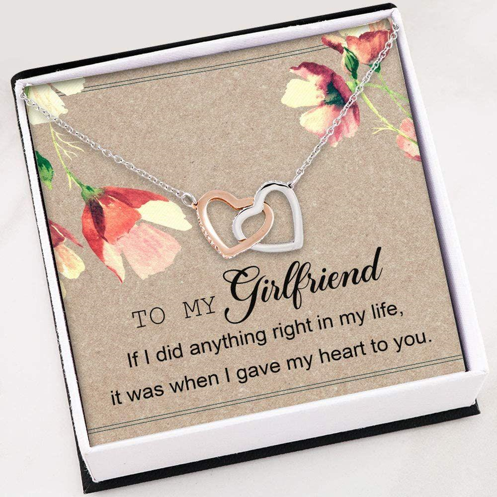Girlfriend Necklace , To My Girlfriend Necklace Gifts , Necklace With Gift Box For Birthday Christmas - Thegiftio UK