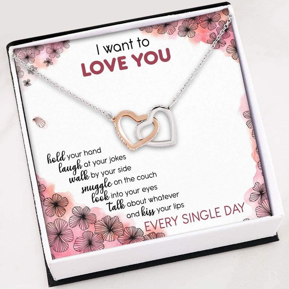 Wife Necklace, To My Love Necklace , Gift For Her Valentines Day , Necklace With Gift Box For Birthday Christmas - Thegiftio UK
