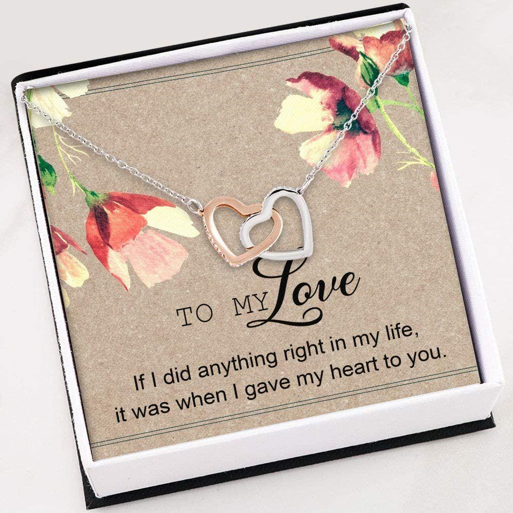 Wife Necklace, To My Love Necklace Gifts , Necklace With Gift Box For Birthday Christmas - Thegiftio UK