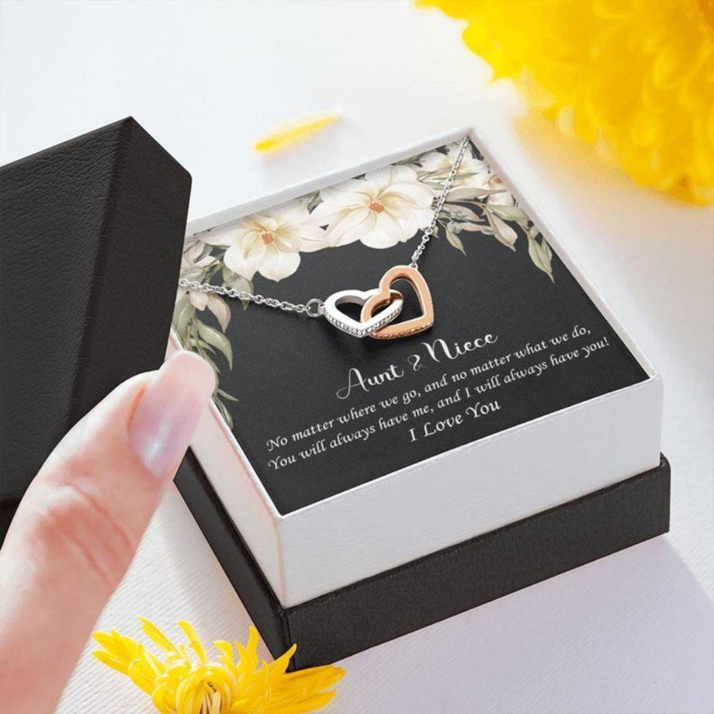 Aunt Necklace, Niece Necklace, Aunt And Niece Necklace Gift, Gift For Aunt, Gift For Niece - Thegiftio UK