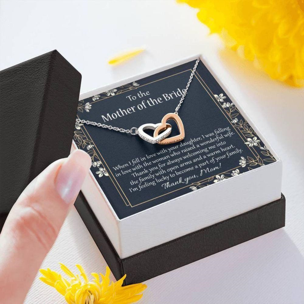 Mother-In-Law Necklace, Mother In Law Gift, Mother Of Bride On Wedding Day Gift, Future Mother In Law Necklace - Thegiftio UK
