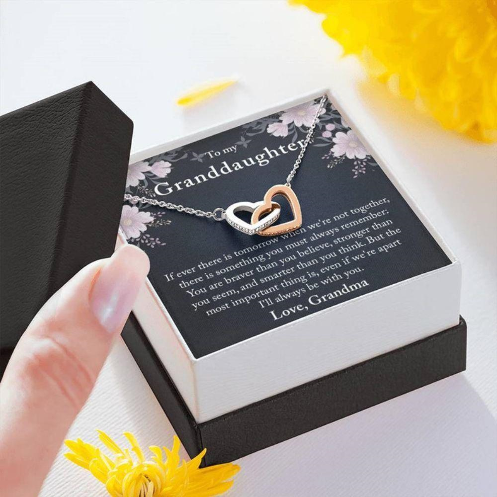 Granddaughter Necklace, Grandmother Granddaughter Necklace, Granddaughter Gift, Gift For Granddaughter - Thegiftio UK