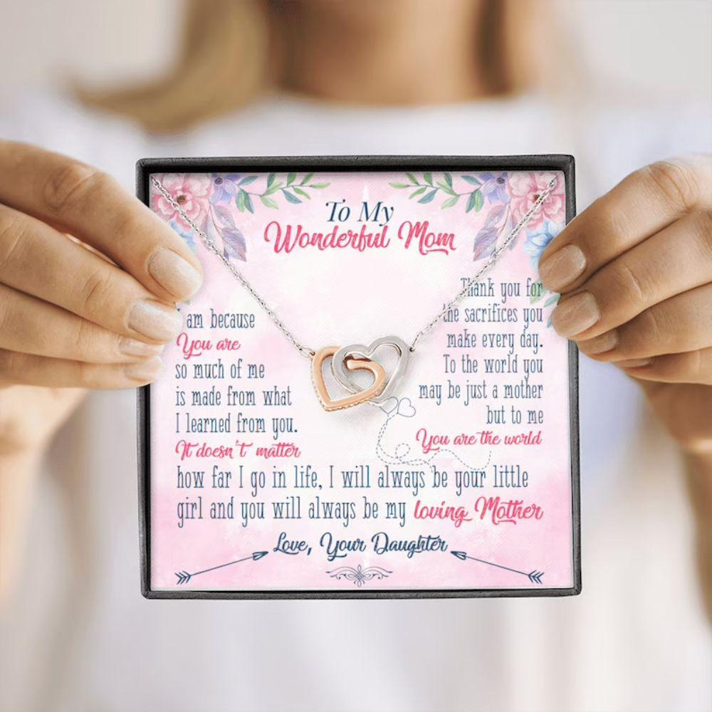 Mom Necklace, To My Mom Mothers Day Necklace, Gift For Mom, Necklace For Mom, Gifts From Daughter To Mom - Thegiftio UK