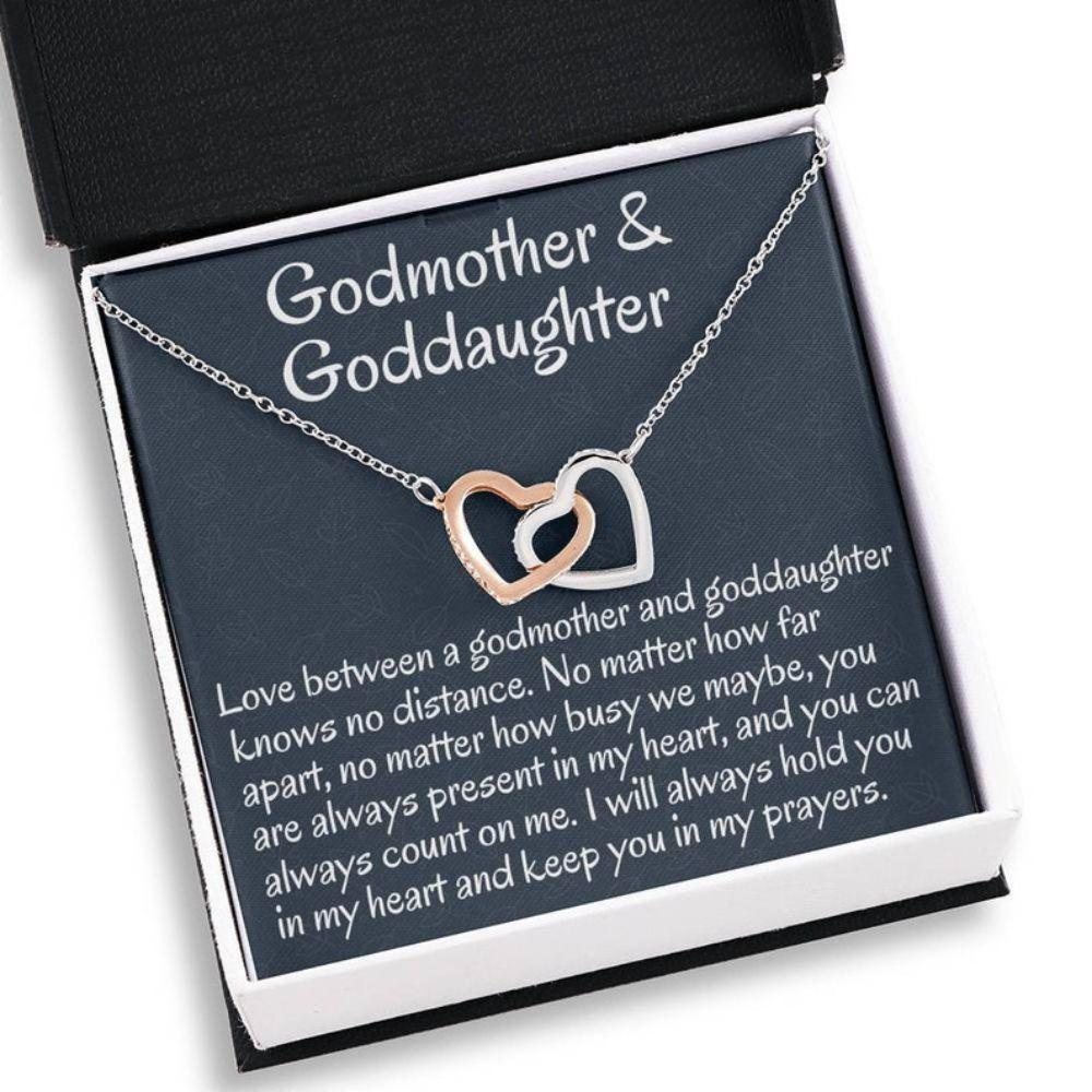 Goddaughter Necklace, Godmother &Amp; Goddaughter Gift Necklace, Necklace Gift For Baptism, Confirmation, Graduation Birthday - Thegiftio UK