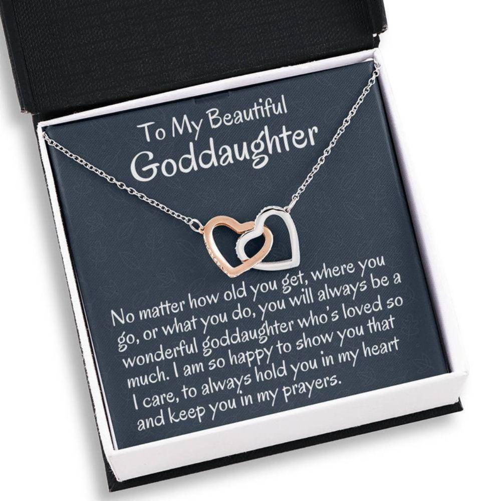 Goddaughter Necklace, To My Goddaughter Necklace Gift From Godmother Necklace Gift For First Communion, Confirmation, Birthday - Thegiftio UK