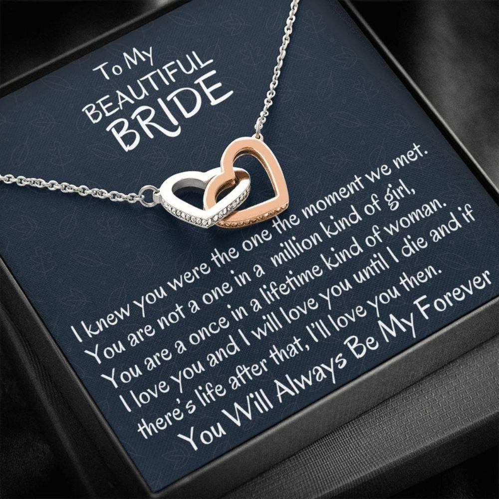 Future Wife Necklace, To My Bride Necklace, Wedding Day Gift For Bride From Groom, Gift For Wife To Be - Thegiftio UK