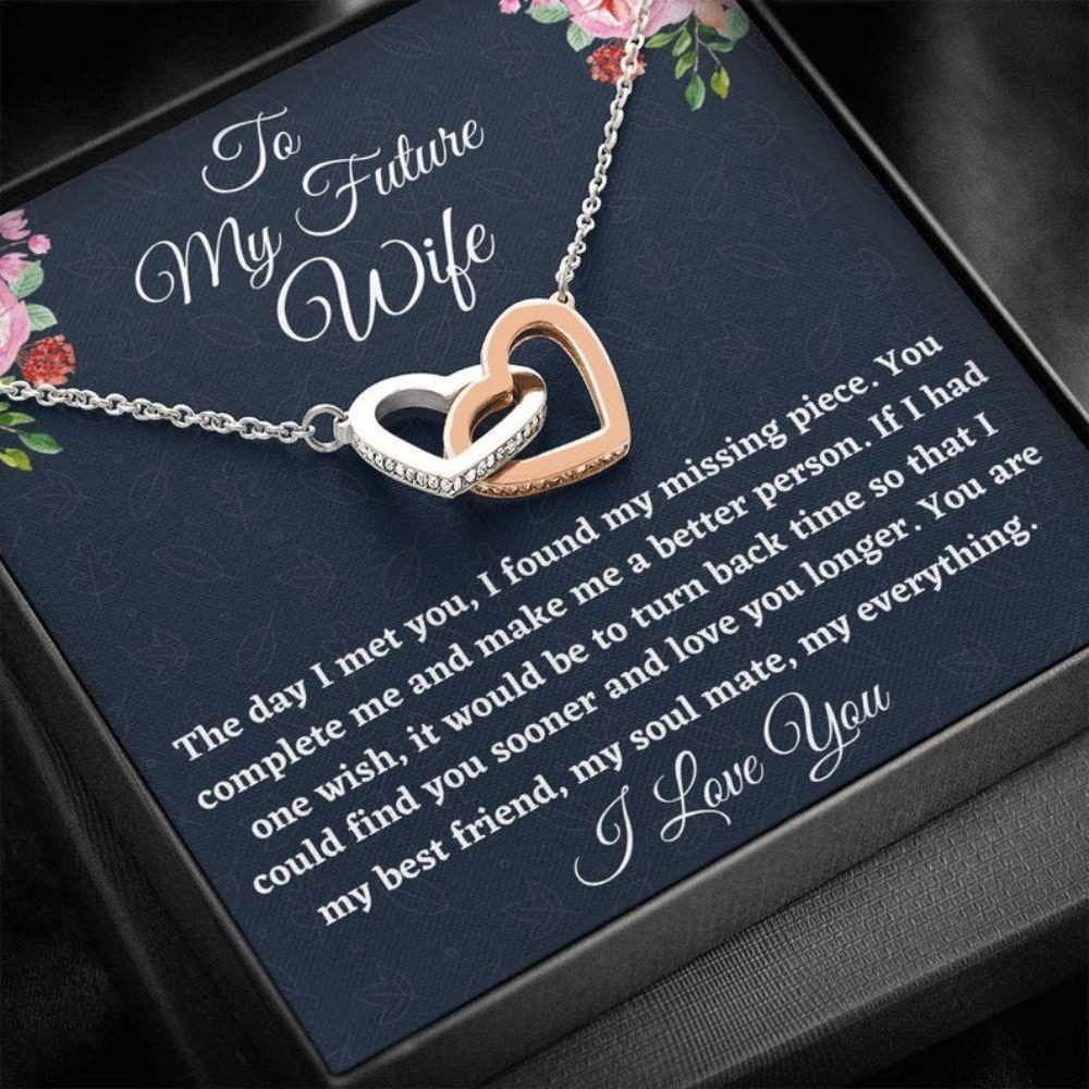 Future Wife Necklace, To My Future Wife Necklace Gift, Necklace For Her Anniversary, Gift For Engaged - Thegiftio UK