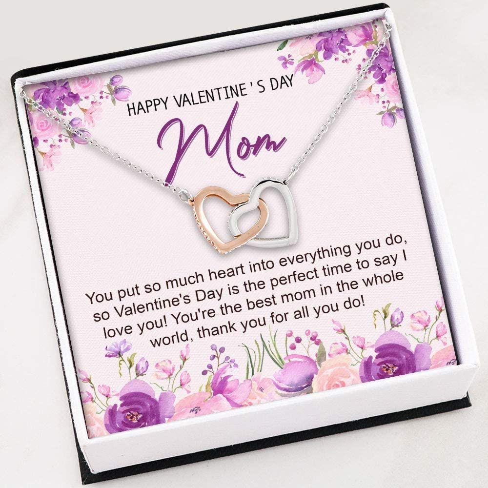 Mom Necklace, Necklace For Women Girl , Valentine, Day Gift For Mom Necklace , Necklace With Gift Box - Thegiftio UK