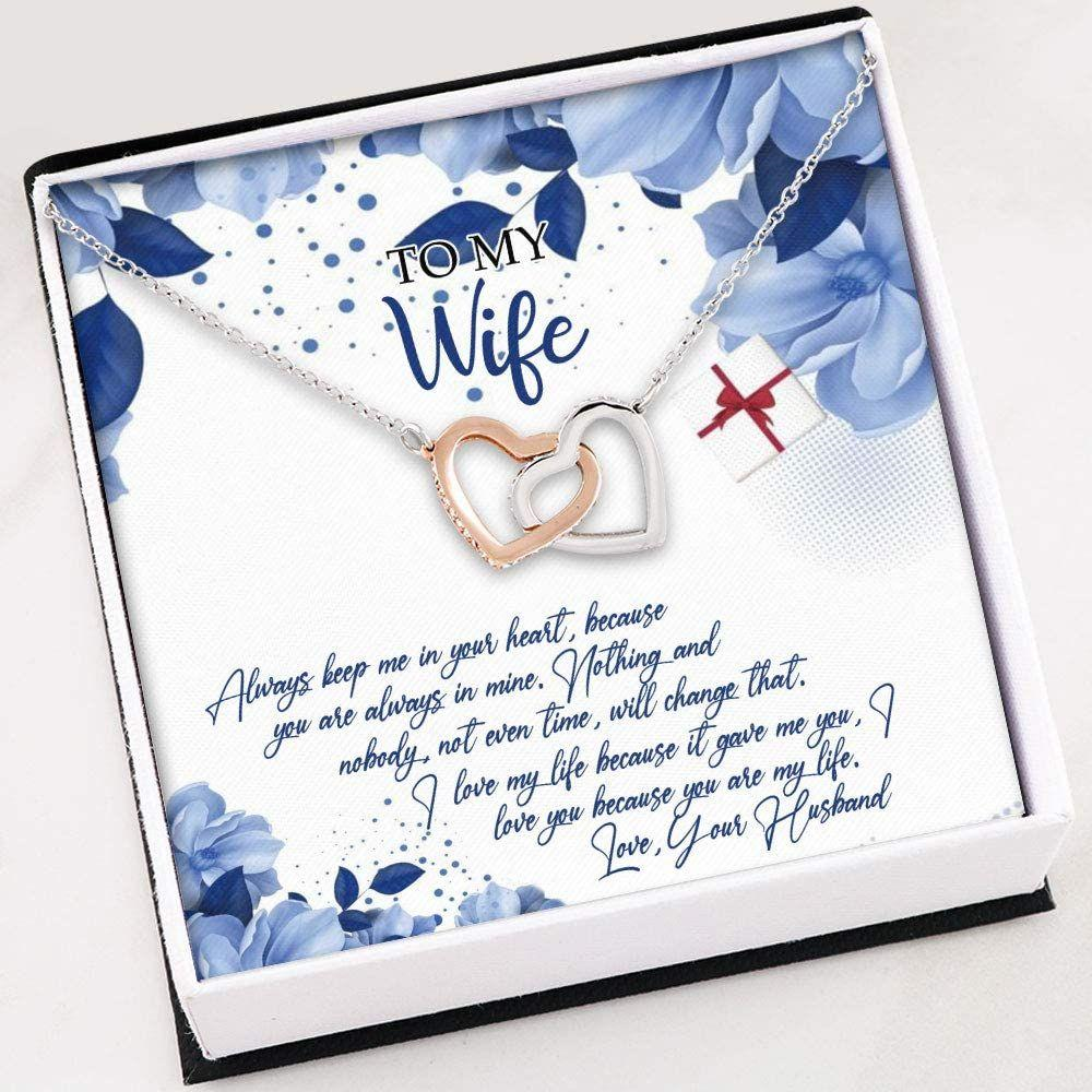 Wife Necklace, Necklace For Women Girl , To My Wife Valentines Day Gift , Necklace With Gift Box - Thegiftio UK