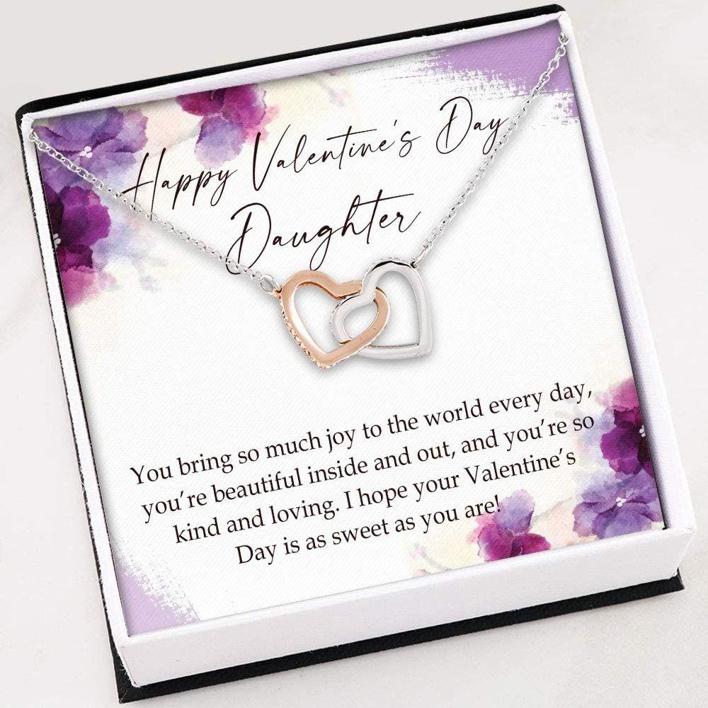 Daughter Necklace, Necklace For Women Girl , Daughter Gift , Valentine, Daughter Necklace With Gift Box - Thegiftio UK