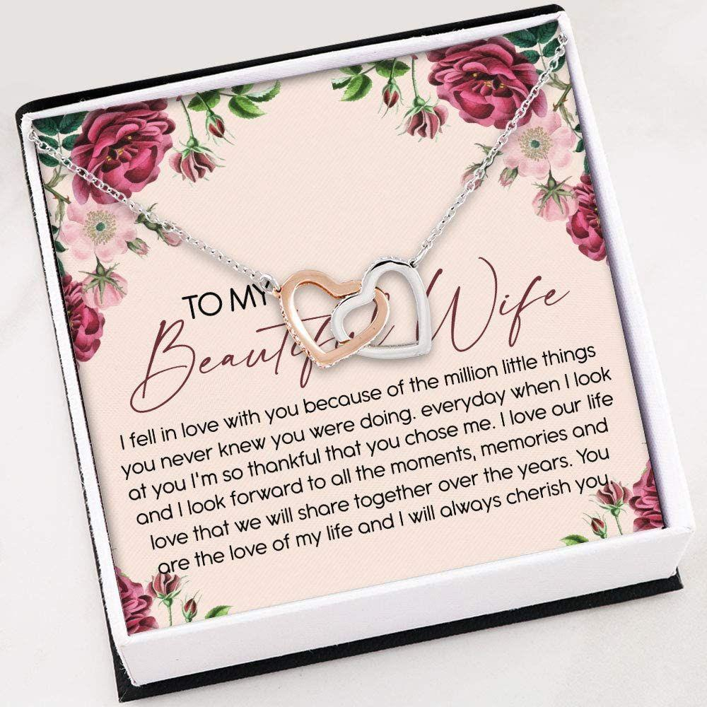 Wife Necklace, Necklace For Women Girl , Wife Gift For Wife Necklace , Necklace With Gift Box - Thegiftio UK