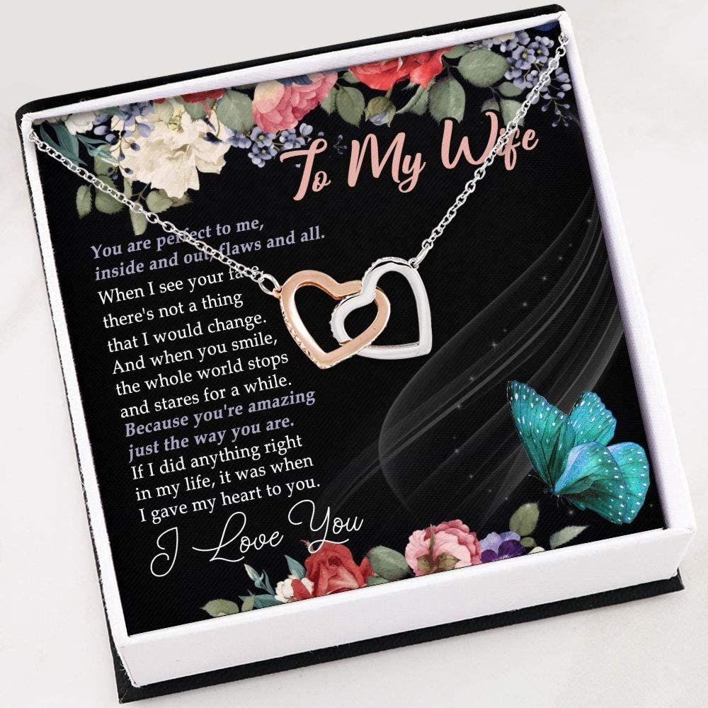 Wife Necklace, Necklace For Women Girl , To My Wife Gift For Her Necklace , Necklace With Gift Box - Thegiftio UK
