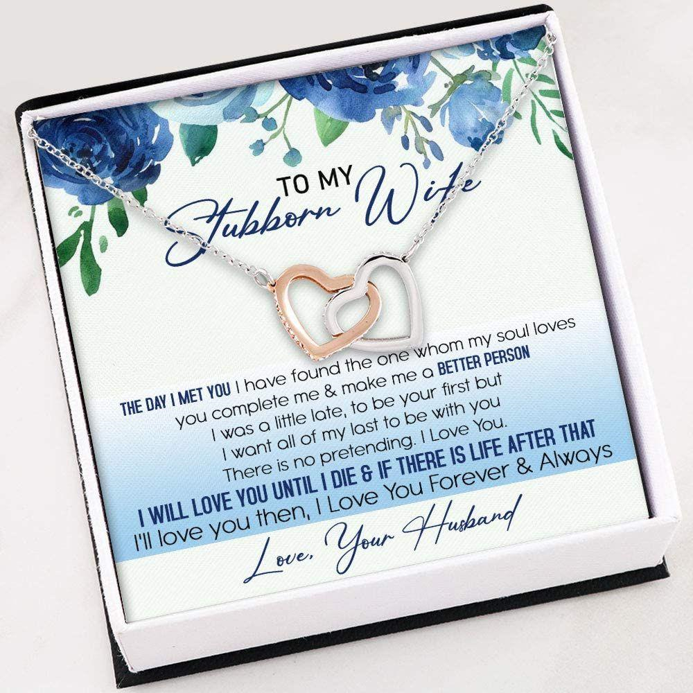 Wife Necklace , To Wife The Day I Met You From Husband , Necklace With Gift Box - Thegiftio UK