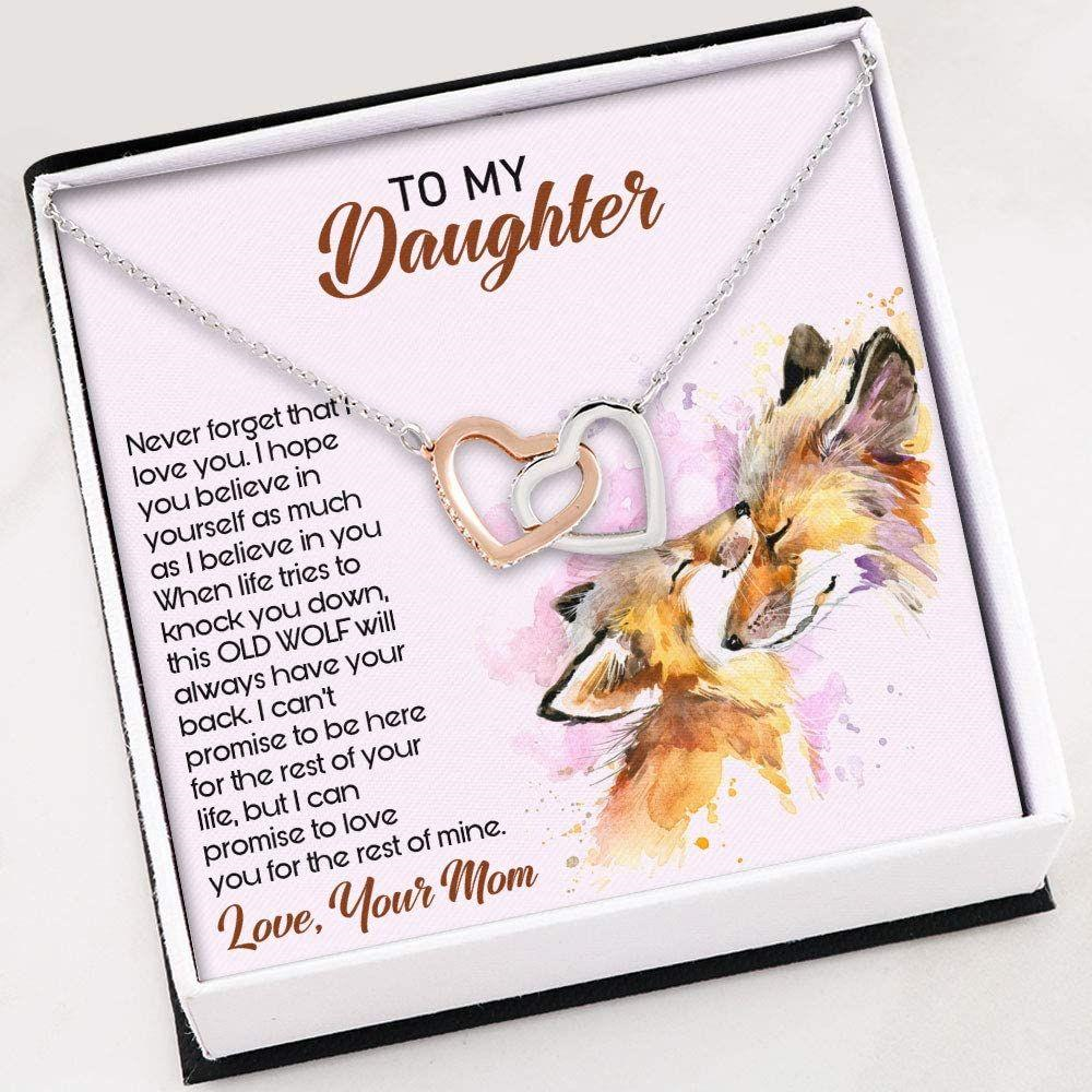 Daughter Necklace, Necklace For Women Girl , To My Daughter Never Forget That I Love You Necklace - Thegiftio UK