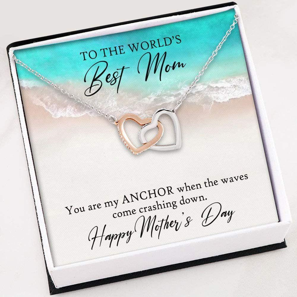 Mom Necklace, Necklace For Women Girl Dearest Mom , Gift For Best Mom Necklace With Gift Box - Thegiftio UK