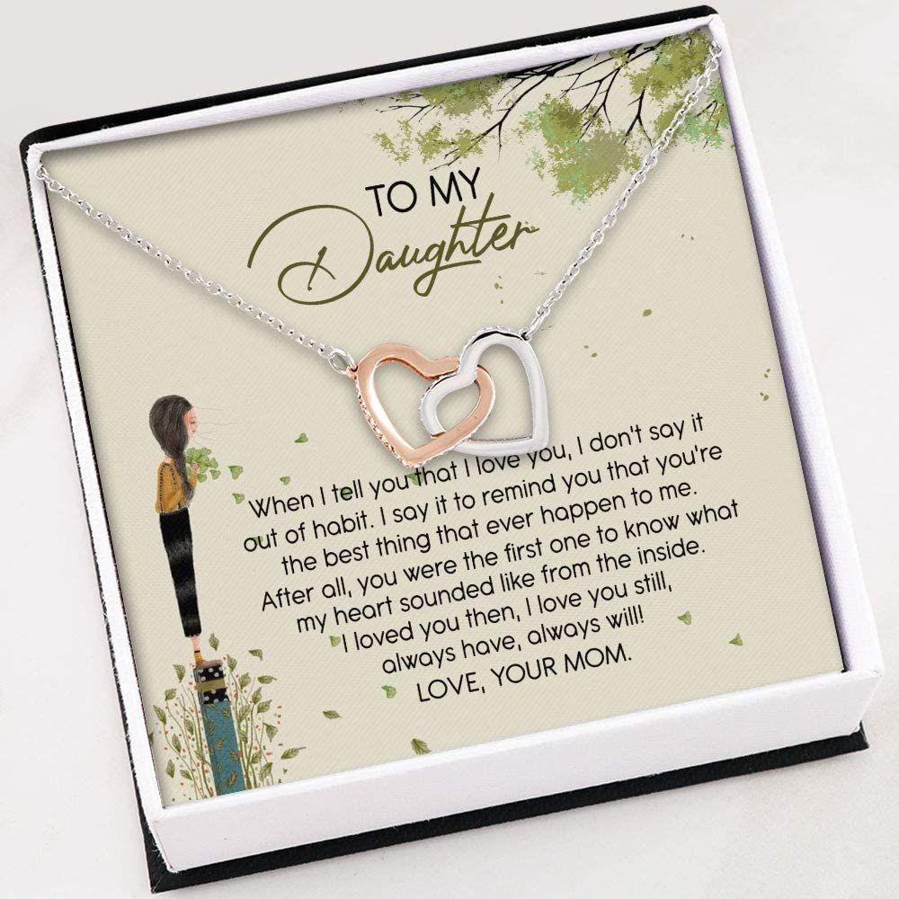 Daughter Necklace, Necklace For Women Girl , Daughter Gift From Mom , To My Daughter Necklace - Thegiftio UK