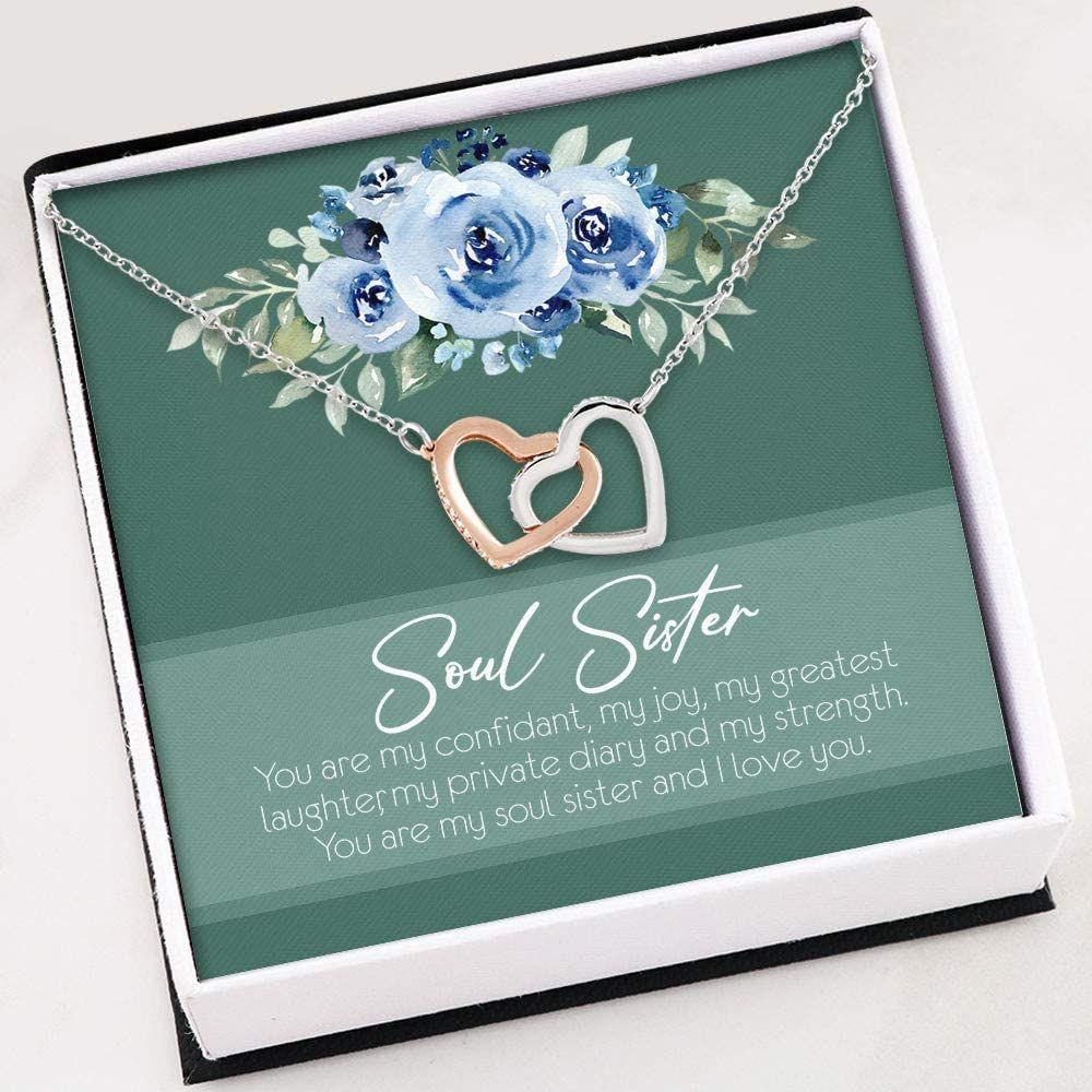 Sister Necklace, Necklace For Women Girl , Soul Sister , Bestie Gift , For Women - Thegiftio UK