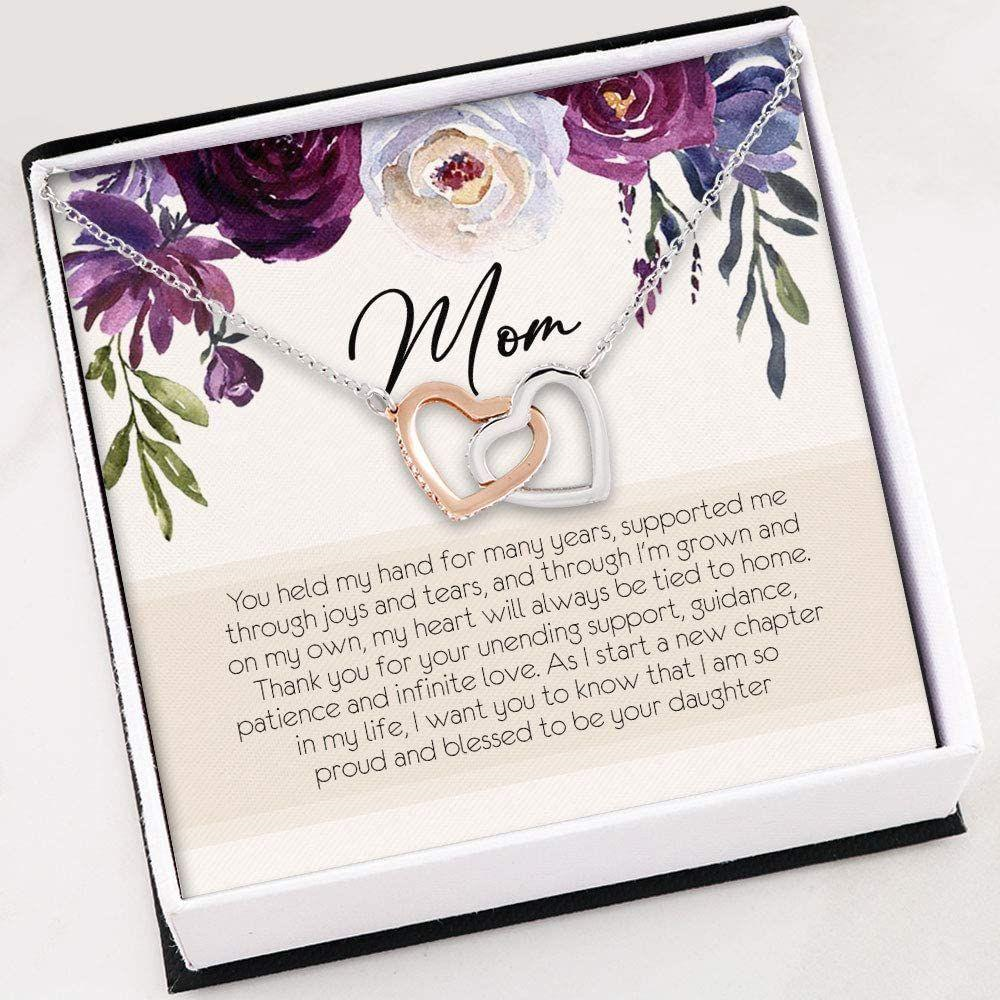 Mom Necklace, Necklace For Women Girl , Mother Of The Bride Gift , Mother Of The Bride Necklace - Thegiftio UK