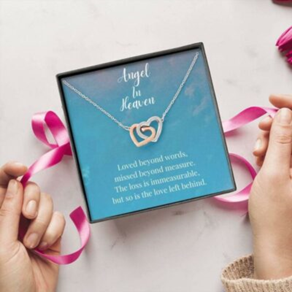 Angel In Heaven Necklace, Grief/Sympathy Gift, Miscarriage Gift, Encouragement Necklace - Thegiftio UK