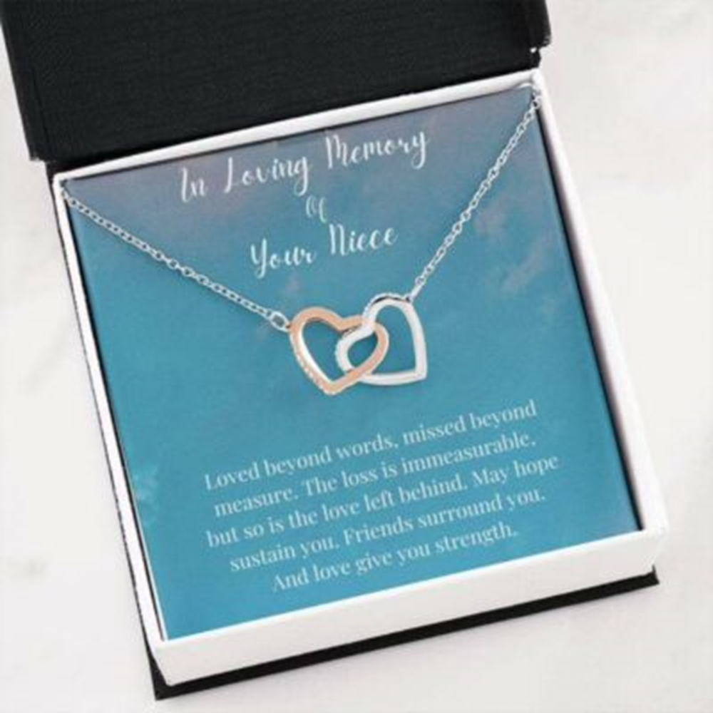 Loss Of Niece Necklace, In Loving Memory Of Your Niece, Memorial Gifts Necklace - Thegiftio UK