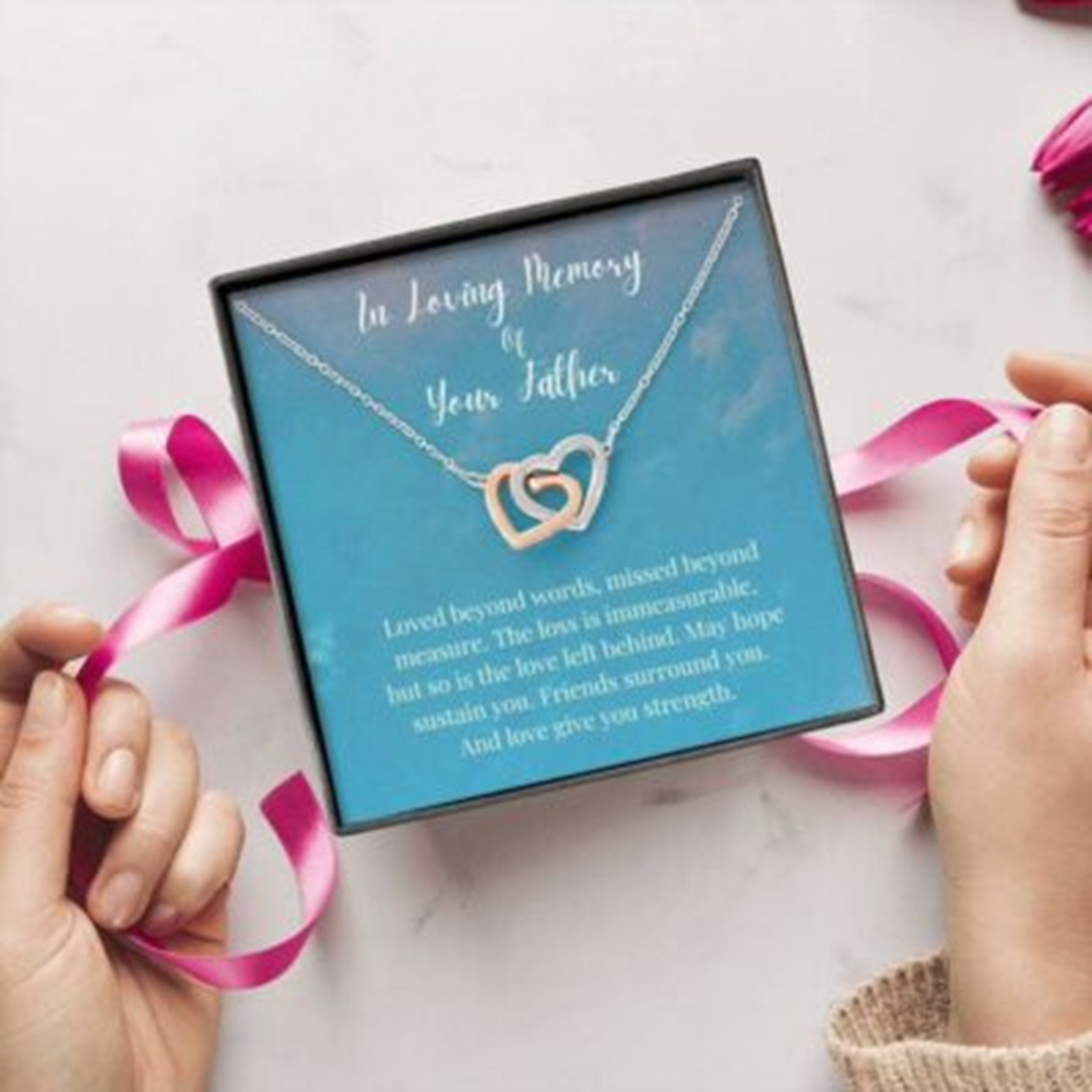 Loss Of Father Necklace Gift, Grief Gift, Sympathy Gift, Father Remembrance Gift Necklace - Thegiftio UK