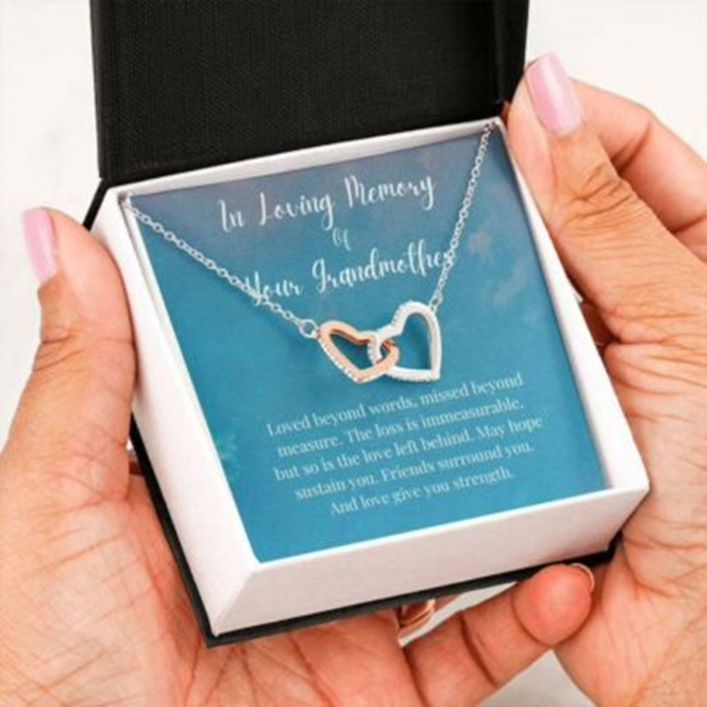 Loss Of Grandmother Necklace Gift, Memorial Gift Condolence Gift, Grief Gift, Remembrance Gift Necklace - Thegiftio UK