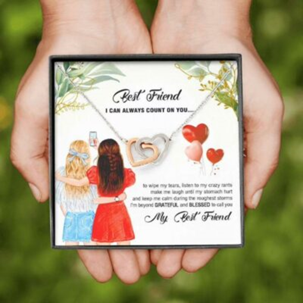 Friend Necklace, My Best Friend I Can Always Count On You Necklace Gift - Thegiftio UK