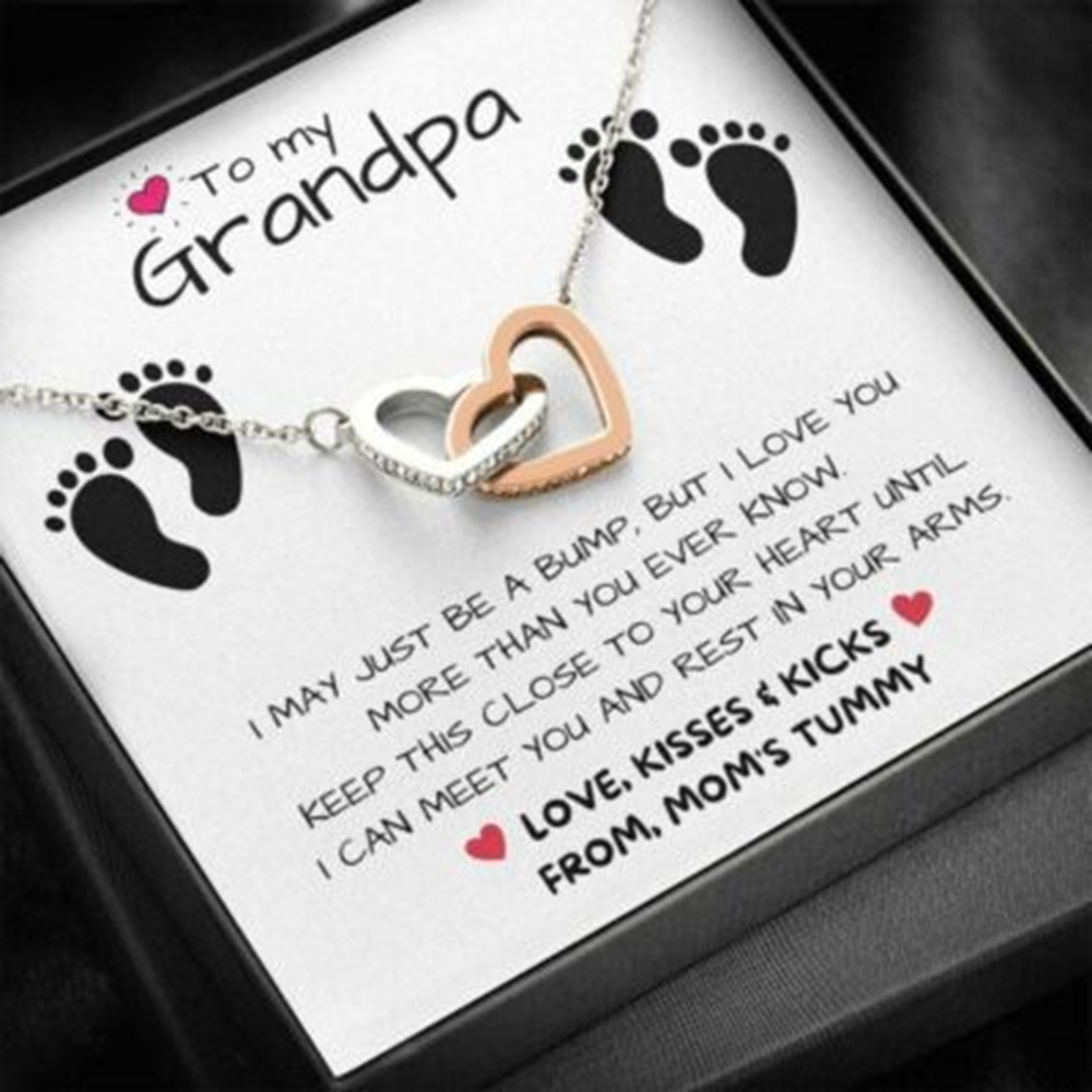 Grandfather Necklace, New Grandpa Necklace Gift, Grandpa To Be, Gifts For Expectant Grandfather - Thegiftio UK
