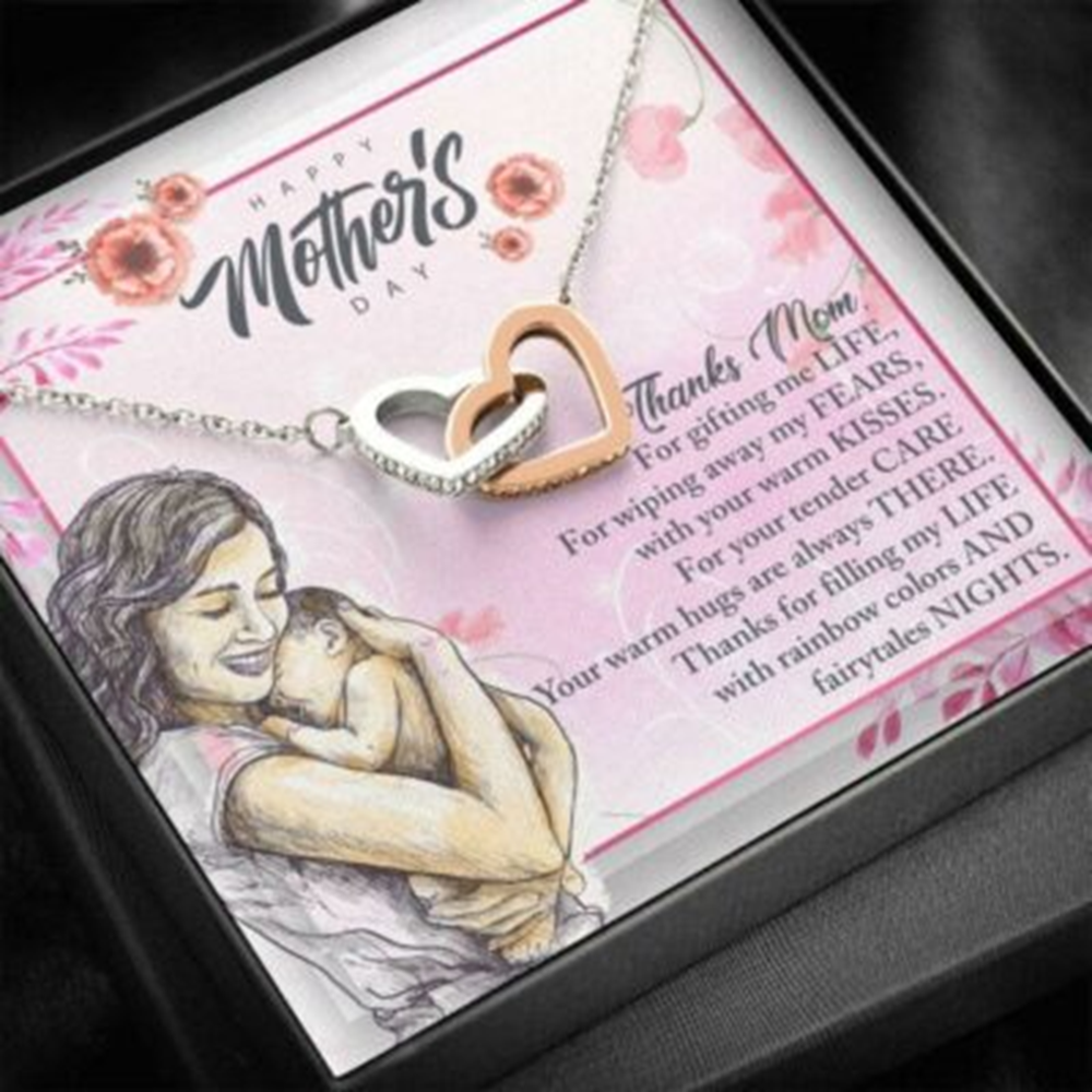 Mom Necklace, Happy Mother, Day Necklace Gift For Mom, Thanks Mom Gift - Thegiftio UK