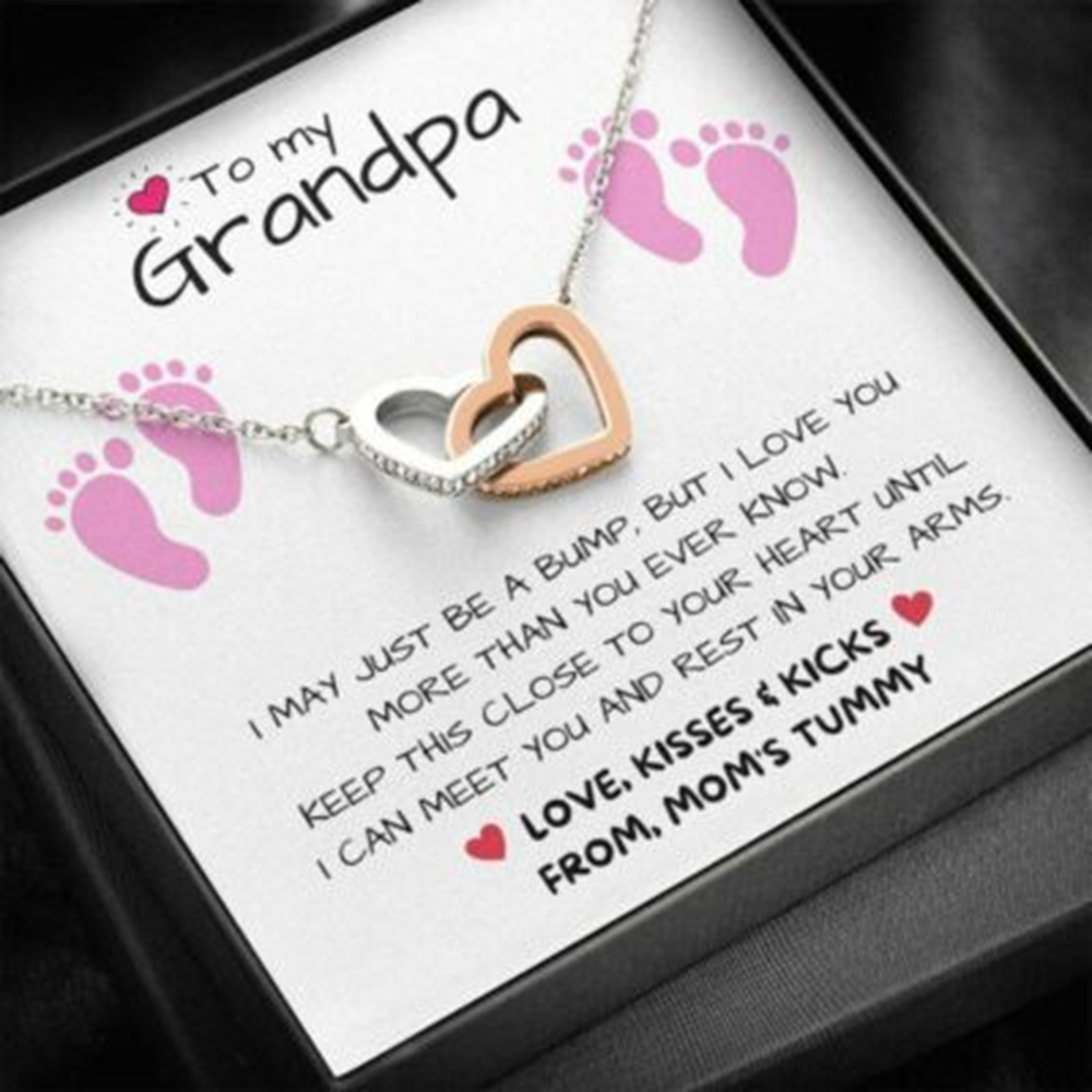 Grandfather Necklace, New Grandpa Necklace Gift, Grandpa To Be, Gifts For Expectant Grandfather - Thegiftio UK