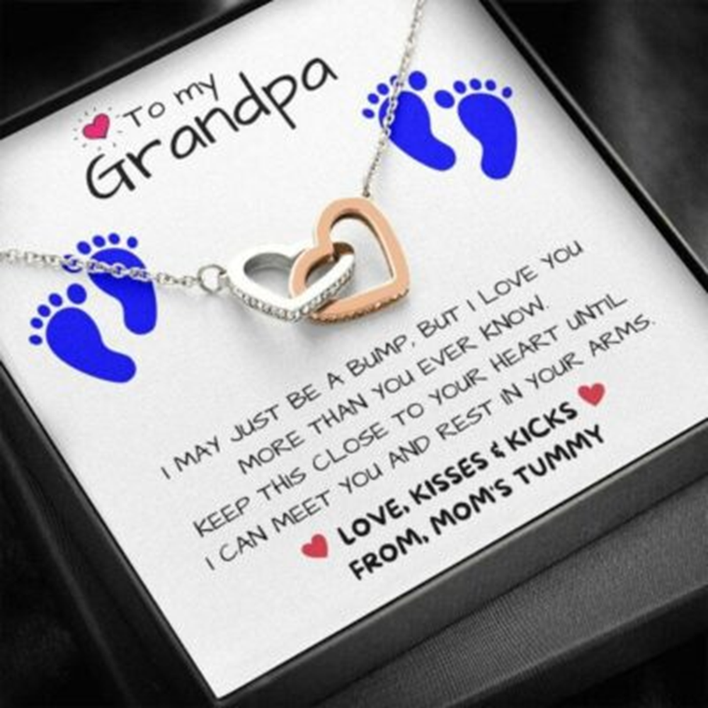 Grandfather Necklace, New Grandpa Necklace Gift, Grandpa To Be, Gifts For Expectant Grandfather - Thegiftio UK