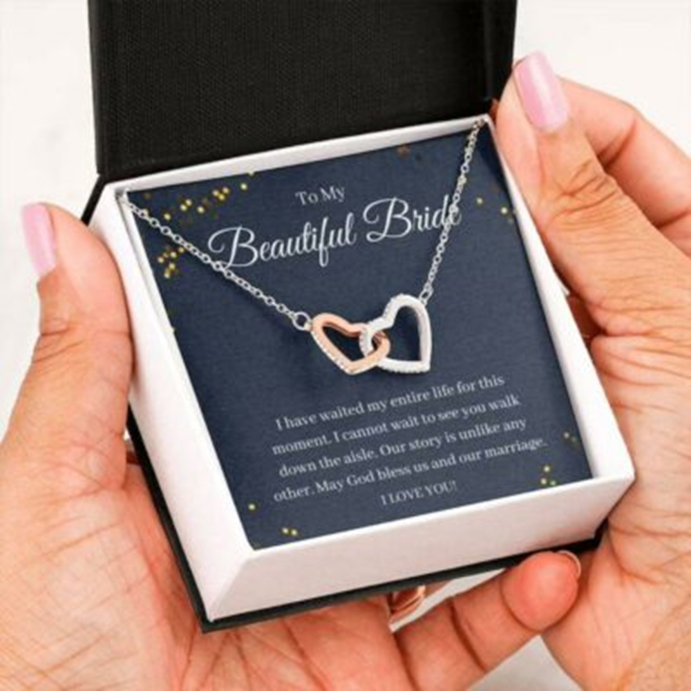 Future Wife Necklace, To My Beautiful Bride Necklace Gift From Groom, Wedding Day Gift For Bride, To Future Wife - Thegiftio UK