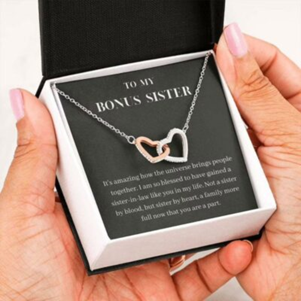 Sister Necklace, Bonus Sister Necklace, Sister In Law Gift Christmas, Sister In Law Wedding Gift - Thegiftio UK