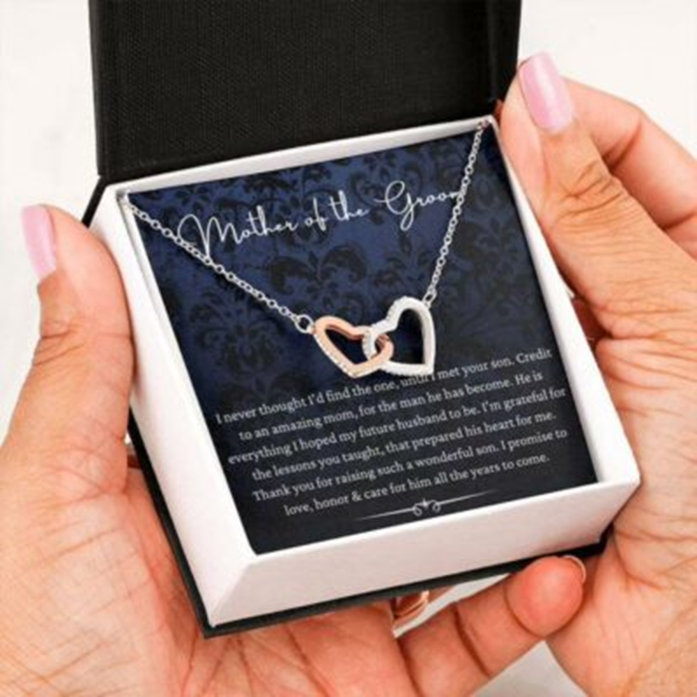 Mom Necklace, Mother-In-Law Necklace, Mother Of The Groom Gift From Bride, Wedding Gift - Thegiftio UK
