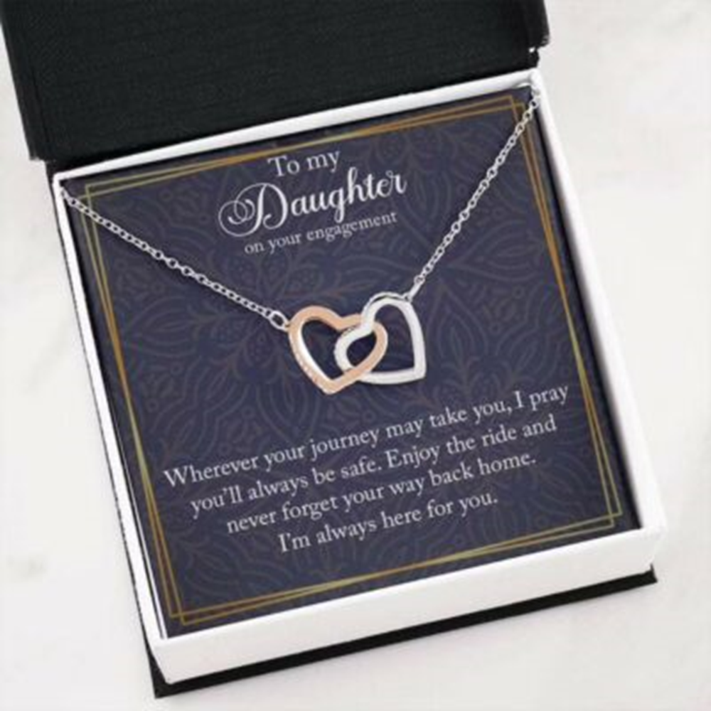 Daughter Necklace, Engagement Necklace For Daughter, Engagement Gift For Daughter - Thegiftio UK