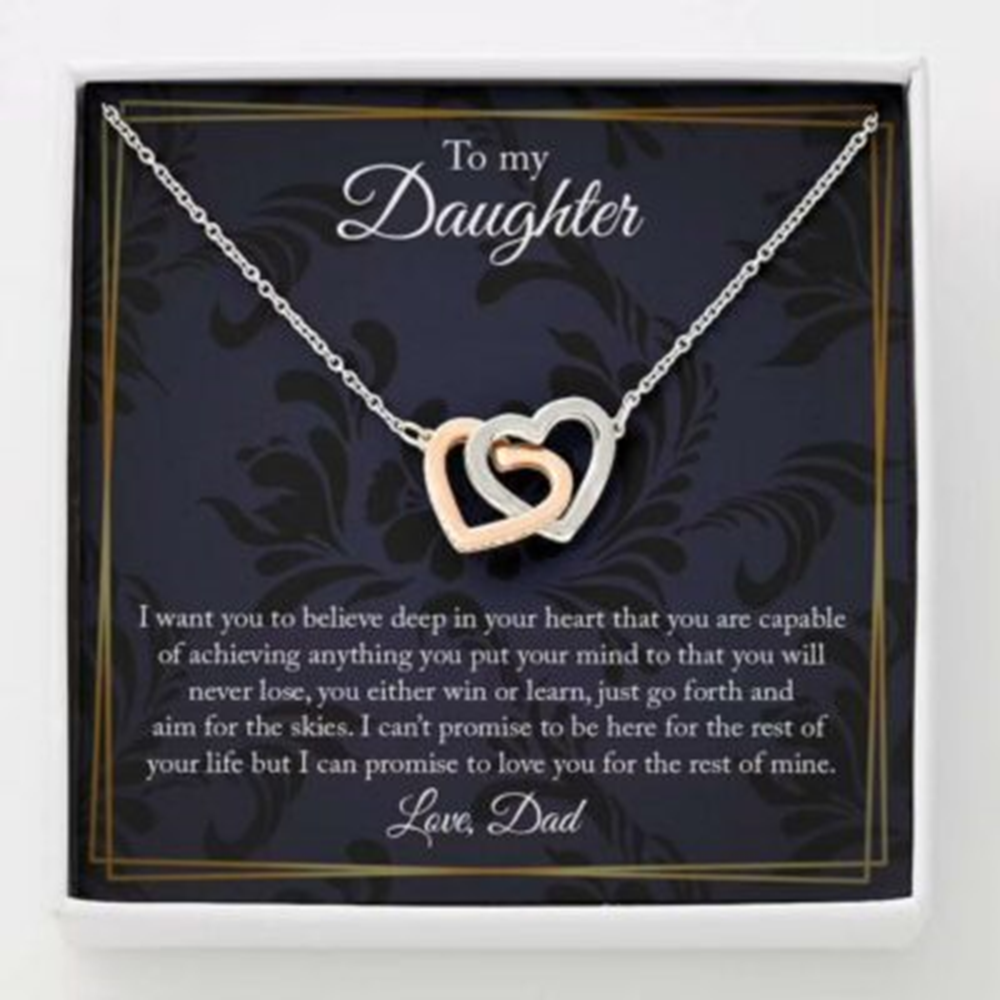 Daughter Necklace, To My Daughter Necklace, Gift For Daughter, Birthday Gift For Daughter From Dad - Thegiftio UK