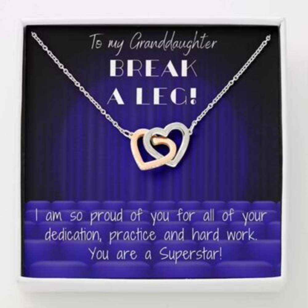 Granddaughter Necklace, To Granddaughter Necklace Gift , Superstar Recital Gift Necklace - Thegiftio UK